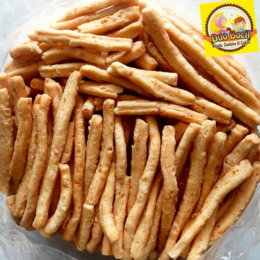 

HJ 1 Kg Cheese Stik Keju Gurih MS Asli Bandung - Duo Bocil Snack
