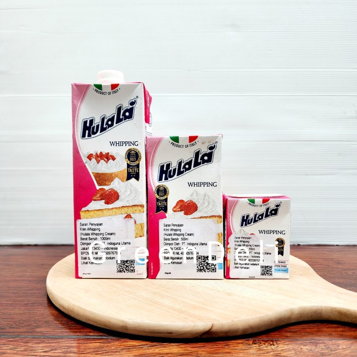 

Hulala Whipping Cream 200ML / 500ML / 1LT