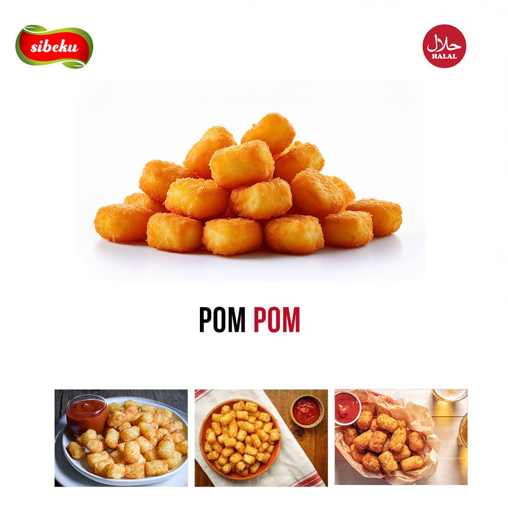 

KENTANG GORENG TATER TOTS POM POM McCAIN 500g