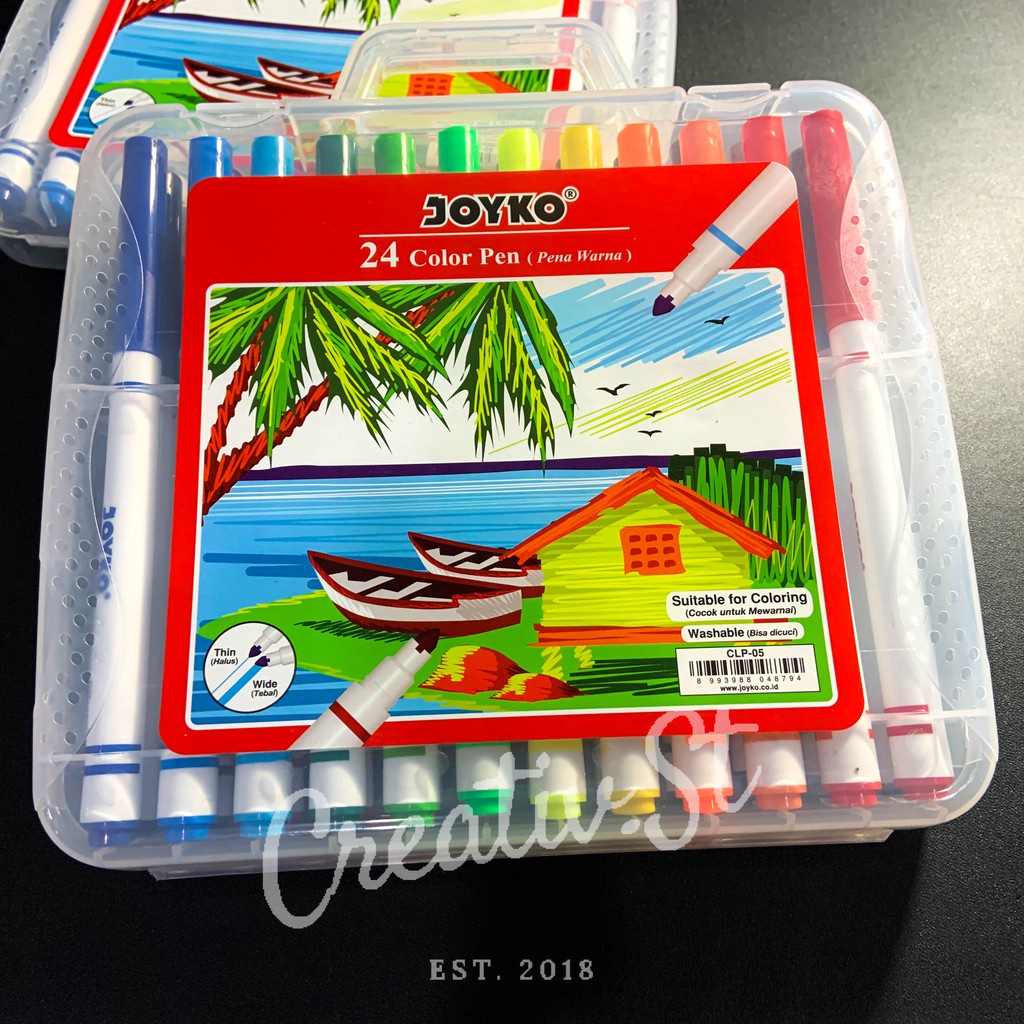 

JOYKO Color Pen Pulpen 24 Warna Clp-05 Spidol Warna Warni