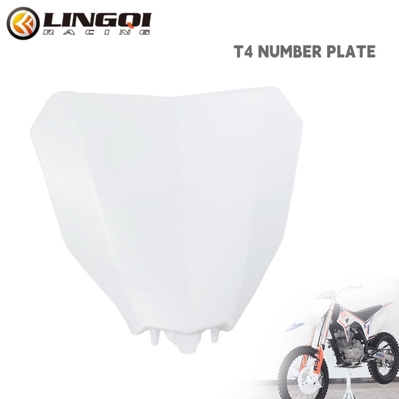 Lesque Pit Dirt Bike Plastic Fender Front Number Plate For Kayo T2 T4 T 4 T6 Crf450 Pit Dirt Bike
