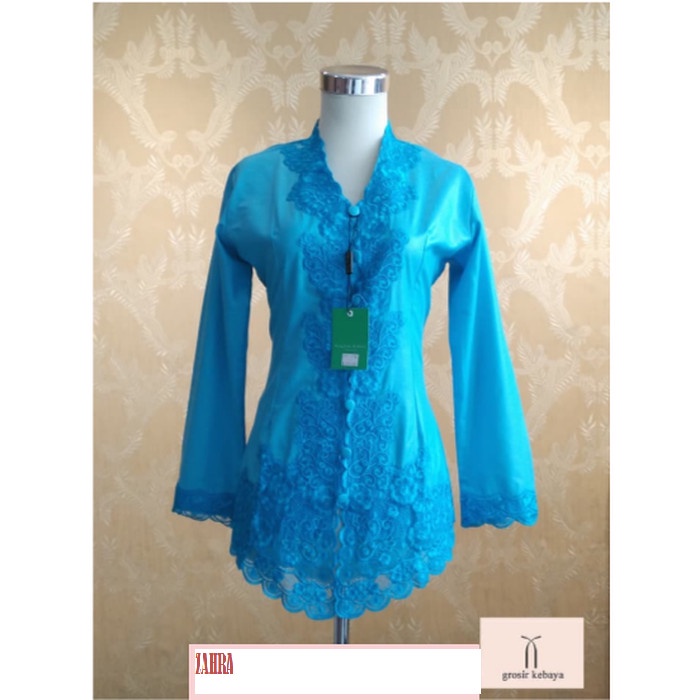 Atasan Kebaya Encim Bordir Spesial Bahan Katun Jepang Warna Putih