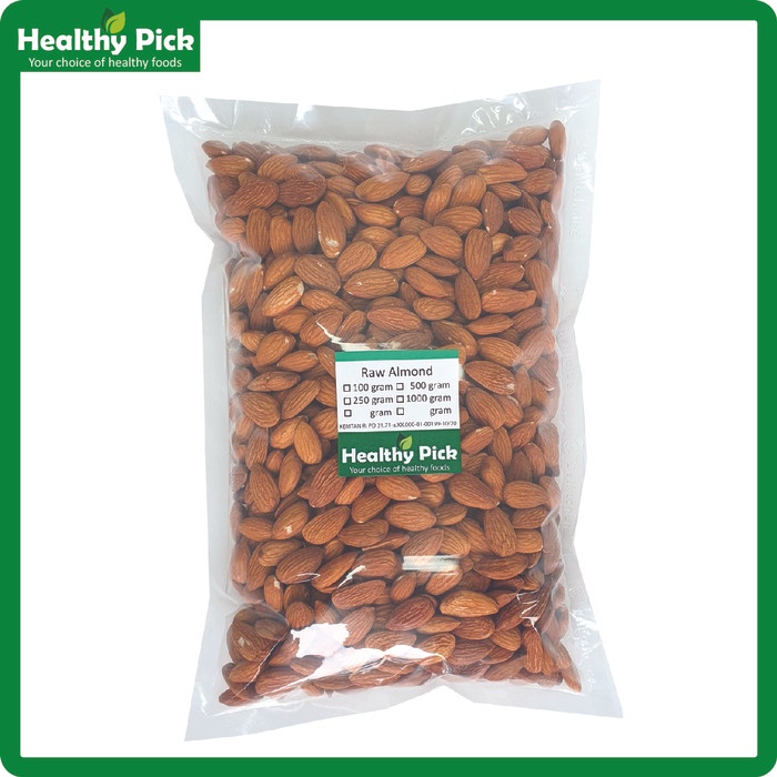 

Raw Almond Whole 1kg Almond Mentah