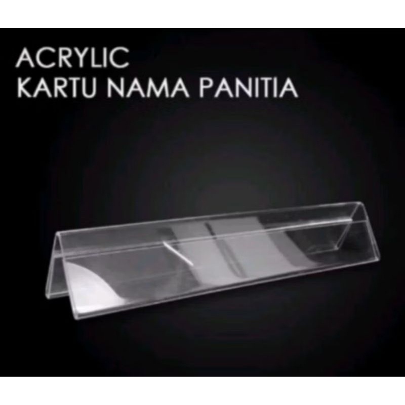 

ACRYLIC /AKRILIK NAMA MEJA PANITIA 30x7CM