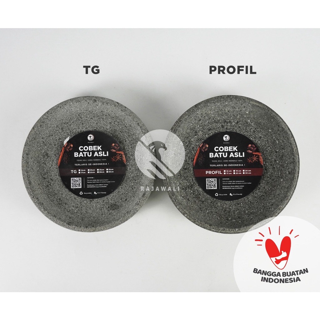 Viral  Cobek Batu Tg 25 Cm