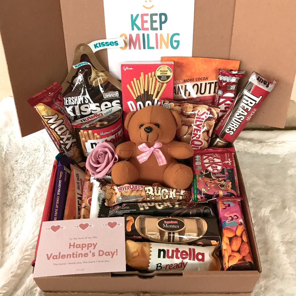 

HJ BOX OF HAPPINESS - KADO VALENTINE / GIFT COKELAT / KADO COKELAT / KADO LEBARAN / HAMPERS
