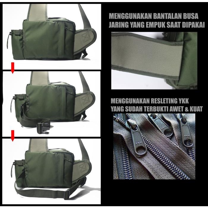 Tas Pancing tas mancing selempang tactical army,tas selempang multifungsi