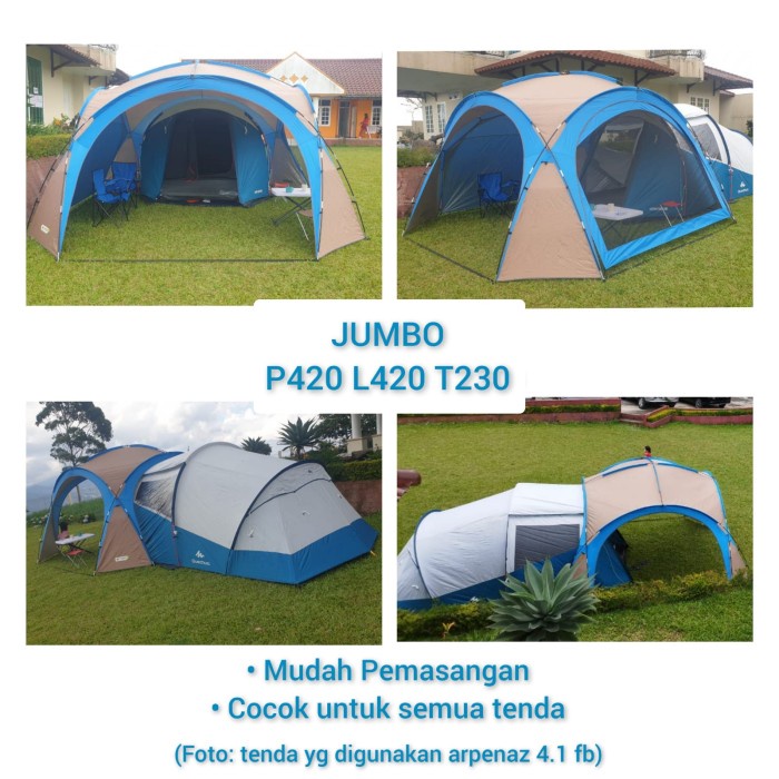 XPLORINDO Tenda Canopy Flysheet JUMBO Camping Outdoor Hiking Anti UV