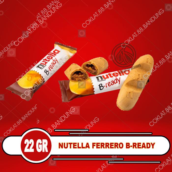 

Nutella Ferrero B 1 Pak Isi 6 Pcs X 22 gr, Wafer Coklat Isi Selai Nutela