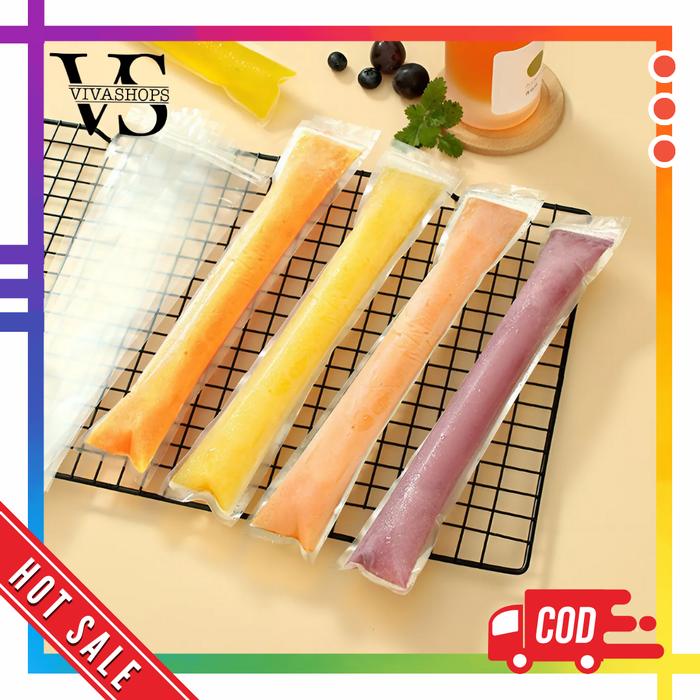 JAYAmart- Plastik Es Lilin Klip / Plastik Es Mambo Plastik Es Krim Pouch panjang Plastik Klip