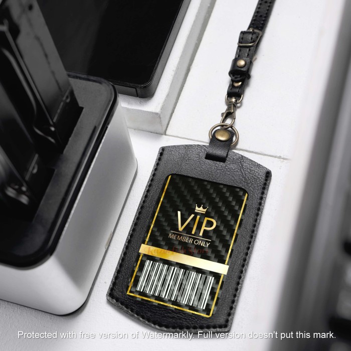 

HJK ID CARD HOLDER / NAME TAG KULIT / GANTUNGAN NAMA ID - BAWOR