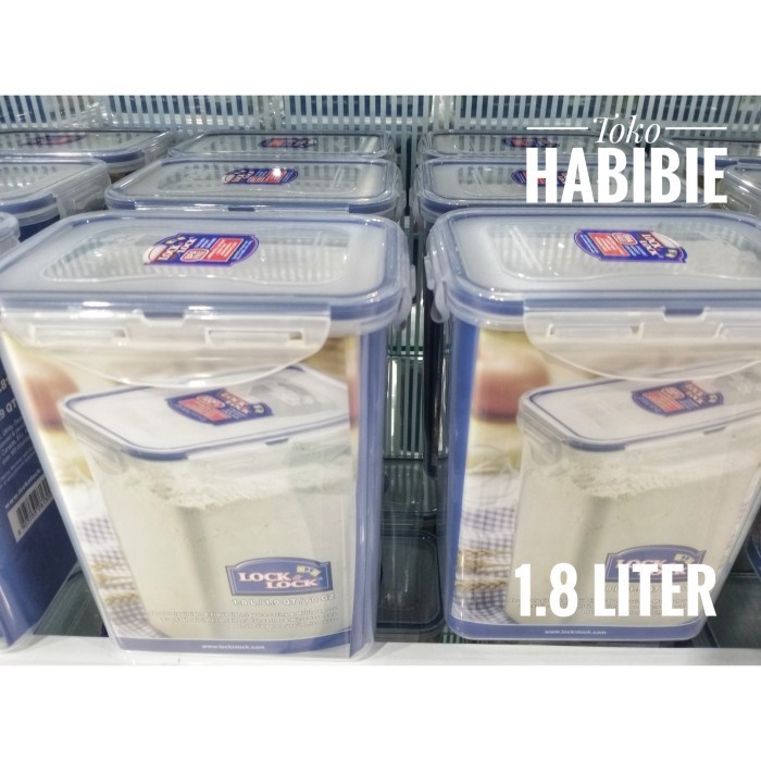 (Good) Lock n Lock Tall 1.8 L Liter Food Container Toples Kue Susu Plastik