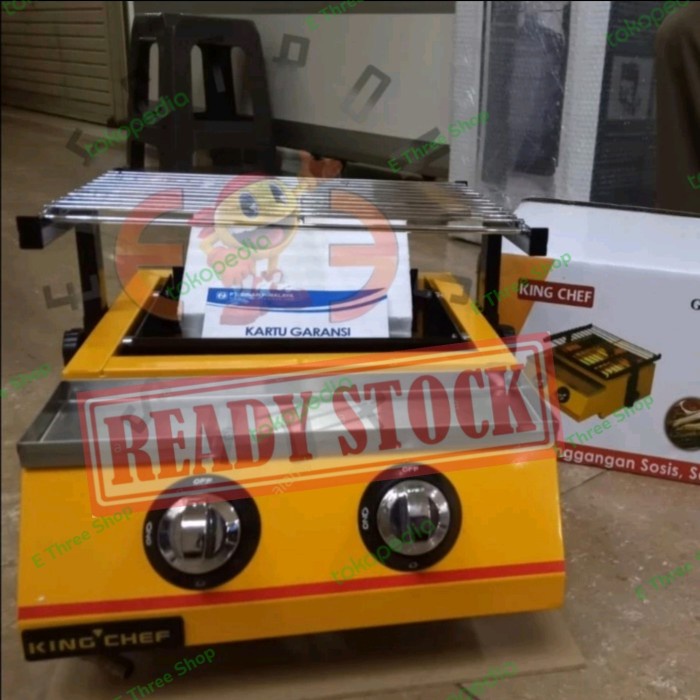 Etk 111 Alat Pemanggang Gas 2 Tungku - Gas Grill - Promo