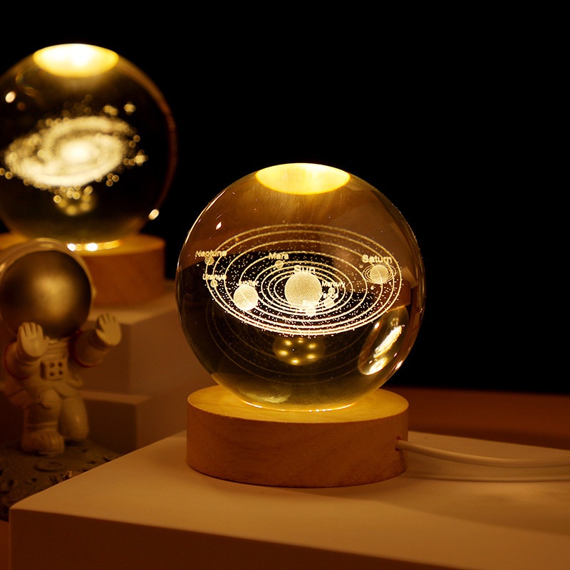 TERMURAH Grosir LED Night Light Crystal Ball LED Galaxy Children