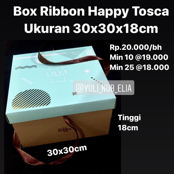 

pernakpernik- Box Ribbon Happy TOSCA 30x30x18cm