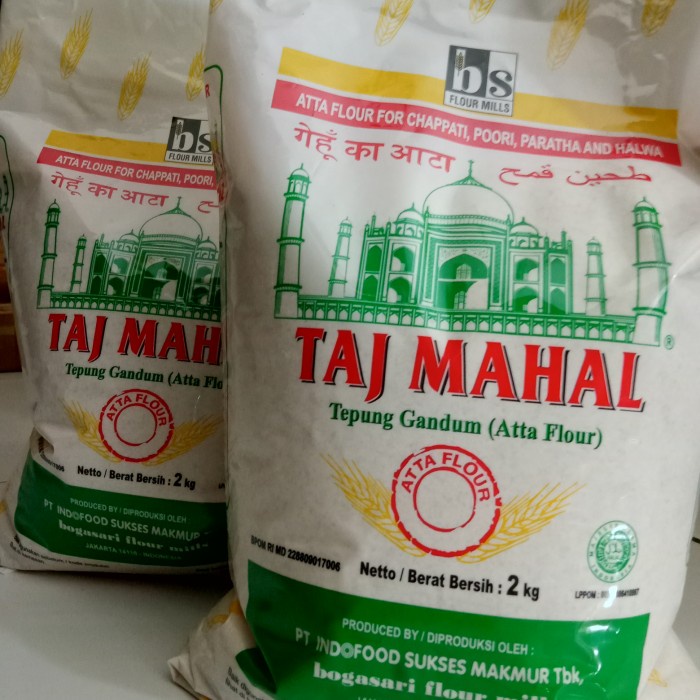 

Tepung Atta Bogasari Taj Mahal 1kg