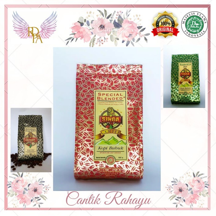 

(Good) Kopi Singa Special Blended 180 gram. Arabika dan Robusta