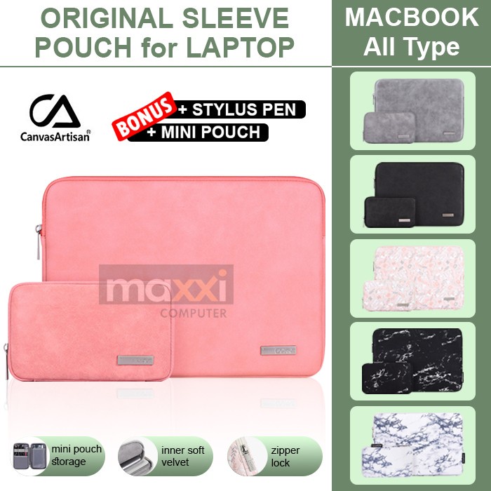 ORIGINAL Sleeve Macbook Air Pro 11 12 13 14 Inch M1 M2 Tas Sarung Case