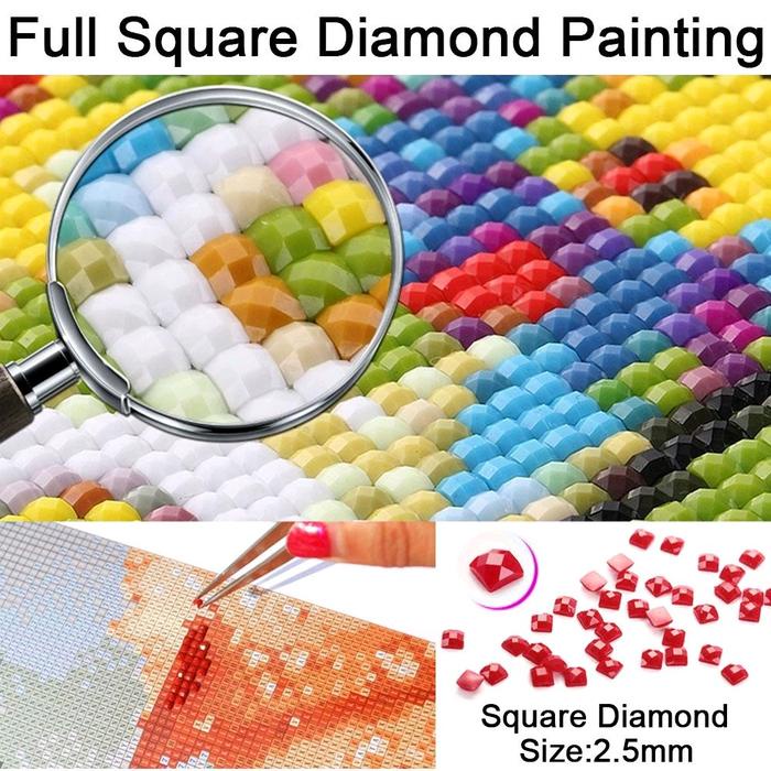 

PROMO! Diamond Painting Set 5D full drill SQUARE Kreatifitas ( 30cm x 40cm ),keterampilan dan mainan