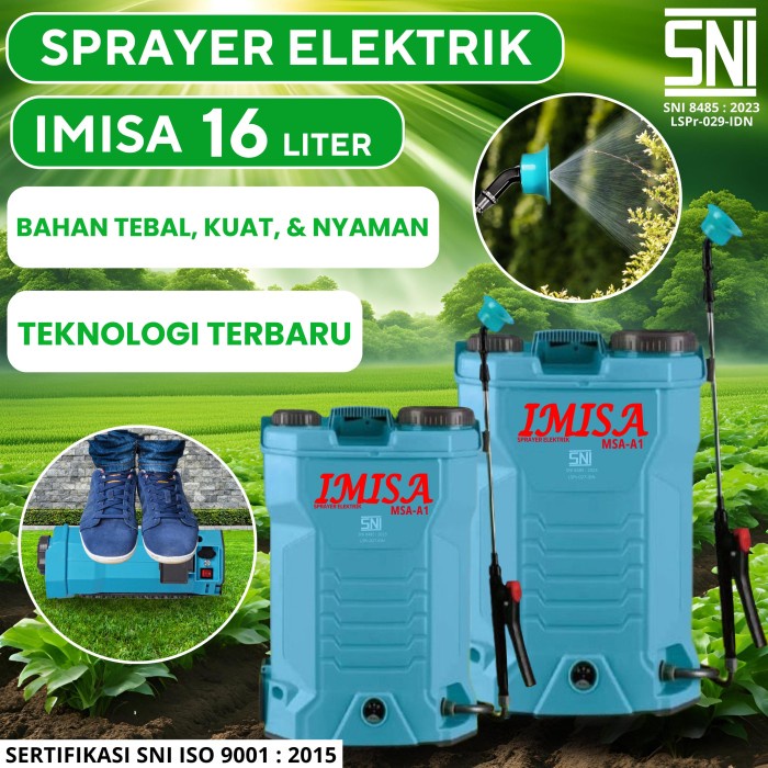 TERBARU POMPA SPRAYER MSA-16L ELEKTRIK "BERGARANSI"