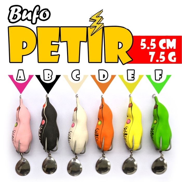{{ Umpan Casting Softfrog Bufo Petir 7.5Gr 5.5Cm Ready }}