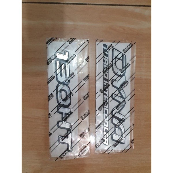[Good] STICKER STIKER TOYOTA DYNA TURBO INTERCOOLER DYNA 130 HT 130 XT 110 ET
