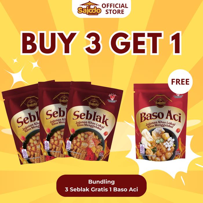 

Beli 3 Seblak Free 1 Baso Aci Sajodo Snack