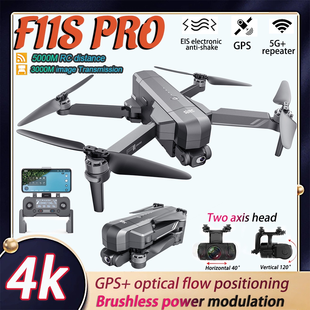 New F11S Pro / Kf102 Max 4K Professional Drone Gps With Relay Eis Camera Drone 2-Axis Stabilizer Rc