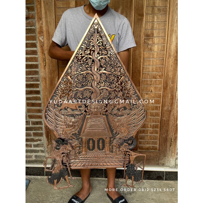 *TOP* HIASAN DINDING GUNUNGAN WAYANG DEKORASI BAHAN TEMBAGA