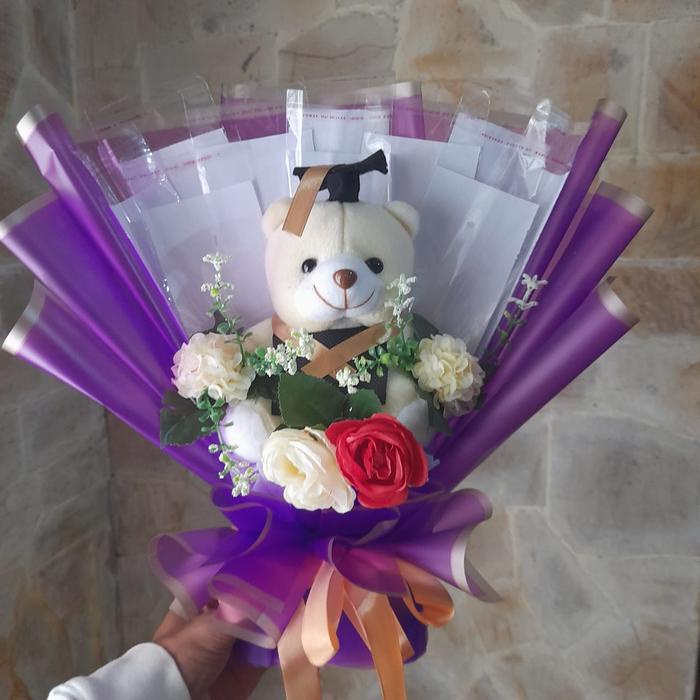 BUKET WISUDA DAN UANG KOSONG/BUKET BONEKA WISUDA DAN WADAH UANG KOSONG DOLLS BUNGA KADO PLASTIK