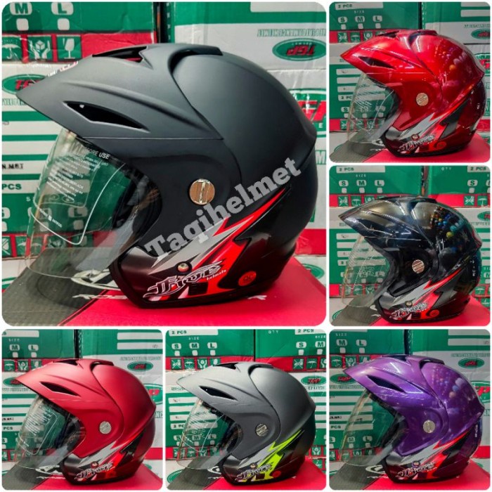 [Good] Helm Tgp Jp5 Polos Helm Dewasa