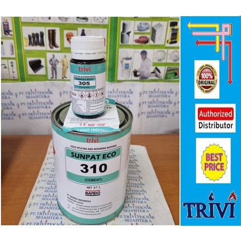 PREMIUM lem bando sunpat eco 310 hardener 305,lem karet conveyor