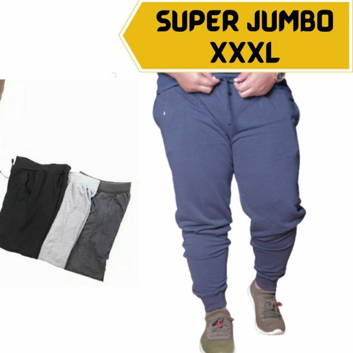 (Best) Celana Training Jogger Pria Wanita Jumbo big size XXXL