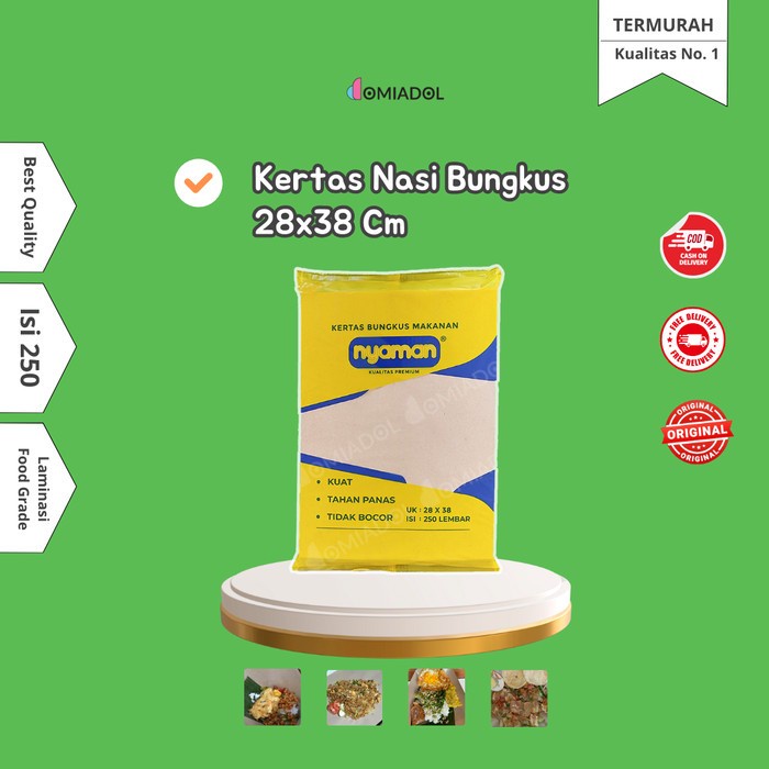 

(Good) Kertas Nasi Coklat Premium 28x38 Cm - 250 Pcs