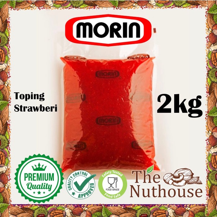 

Promo Terbatas 2Kg Morin Strawberry Toppings Refill / Topping Stroberi [Halal] Aman