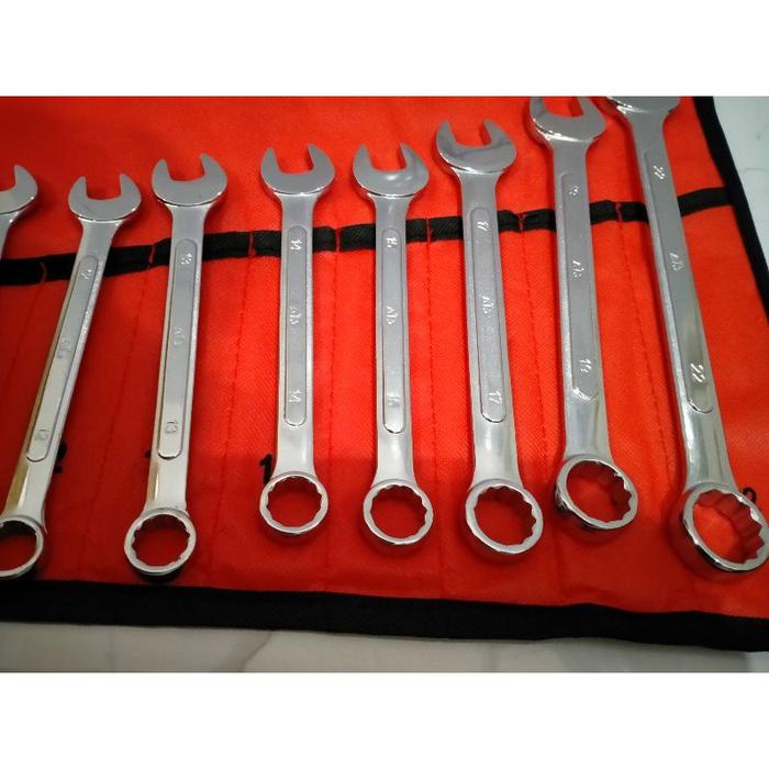 terbaru  kunci ring pas set 11pcs ats kunci ring pas set bagus tebal ready