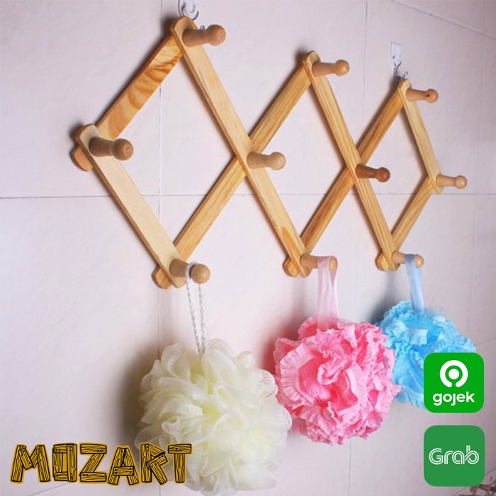 JTTOP" GANTUNGAN BAJU KAYU LIPAT / WALL HANGER / HANGER KAYU / STAND HANGER
