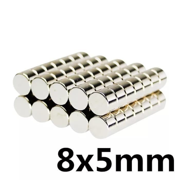 (Good) Magnet Neodymium Bulat Ketebalan 4mm dan 5mm