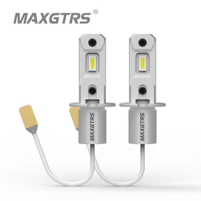 MAXGTRS 2x H3 LED Fog Light Bulb 6500K White Yellow Car Driving