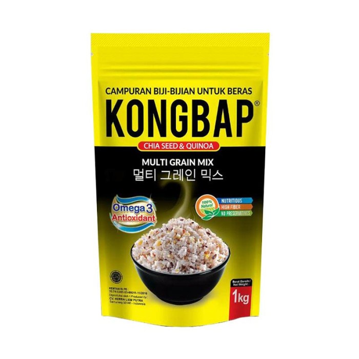 

Kongbap Chiaseed & Quinoa Multi Grain Mix 1 Kg