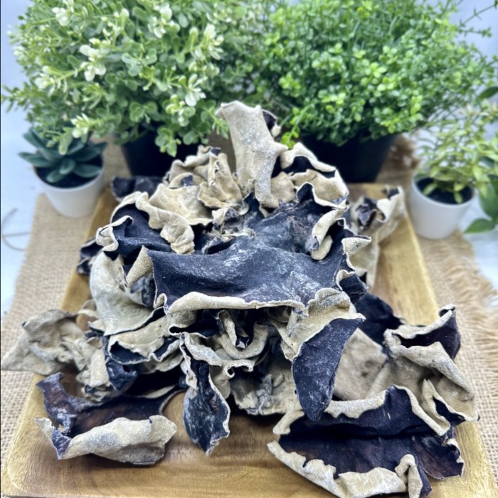 

Jamur Kuping Hitam Putih Kering Premium 1 Kg / O Pek Bok Nie / Herbal Mushroom