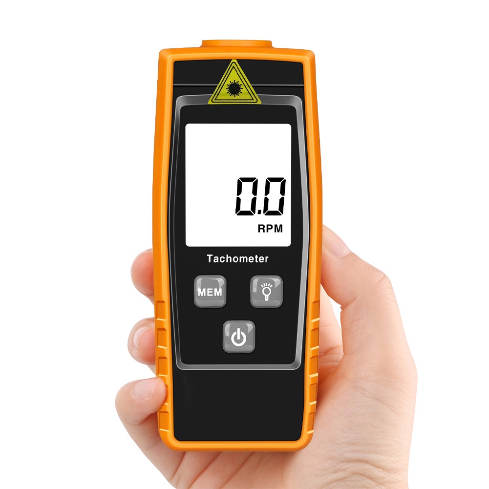 Mini Digital Laser Tachometer LCD Backlight Non Contact RPM Meter RPM Tach Speed Meter Handheld Tach