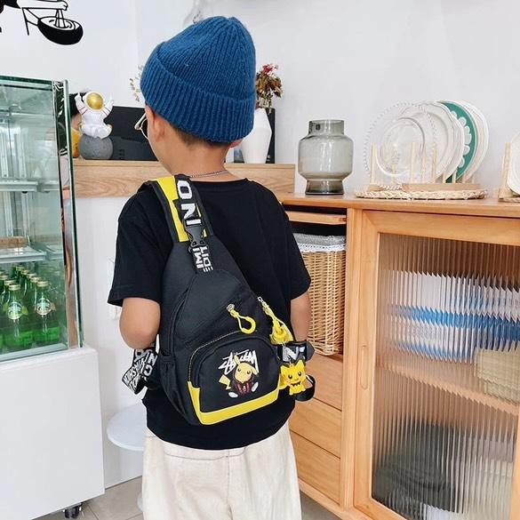 Sling Bag Pokemon Pikachu Tas Selempang Anak Cowok Lelaki Bagus Unik Keren -Gratisongkir