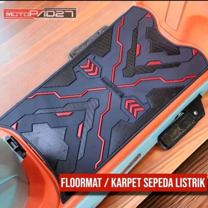 motopad27 karpet sepeda motor listrik Uwinfly /Exotic/Goda /Genio dll