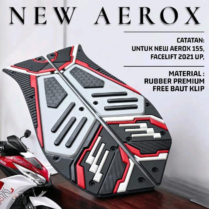 karpet motor new aerox 155 alas kaki aerox new 155 2021 - 2024