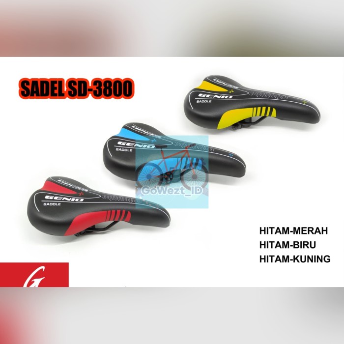 Sadel Saddle Jok Sepeda SD-3800 GENIO Lipat BMX Fixie Mini MTB Gunung