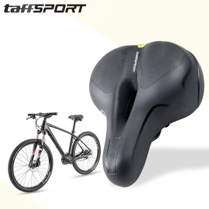 Sadel Sepeda Super Empuk TaffSPORT Jok Kulit Kasual MTB Ventilasi