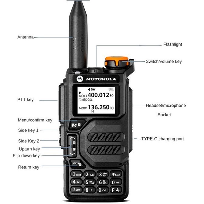 Handy Talkie Motorola X8 Radio HT Motorola x8 10Watt Dual Band UHF/VHF 5500mAh
