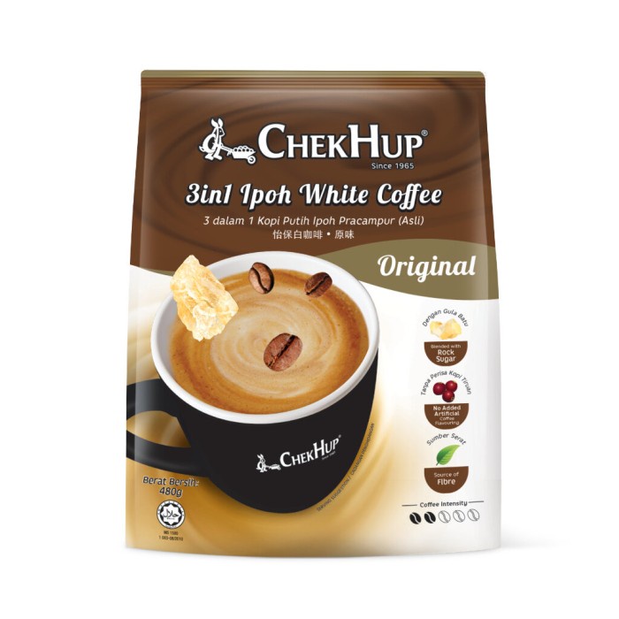 

Chek Hup 3In1 Ipoh White Coffee Original Malaysia 12 X 40 Gram