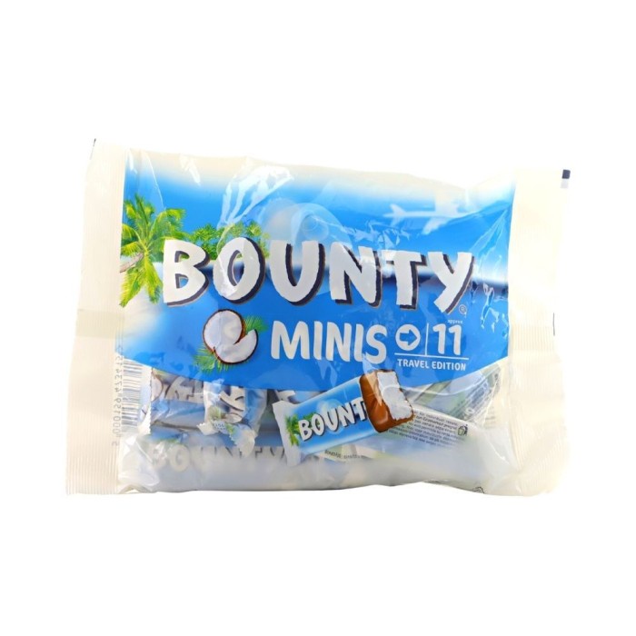 

Bounty Minis Travel Edition Coconut Covered In Milk Chocolate 333 Gram
